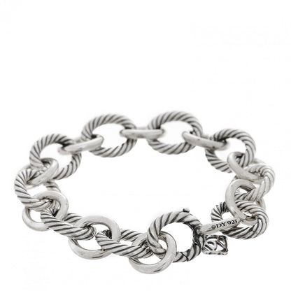 David Yurman Sterling Silver 12mm Large Oval Link Bracelet 2 of 3