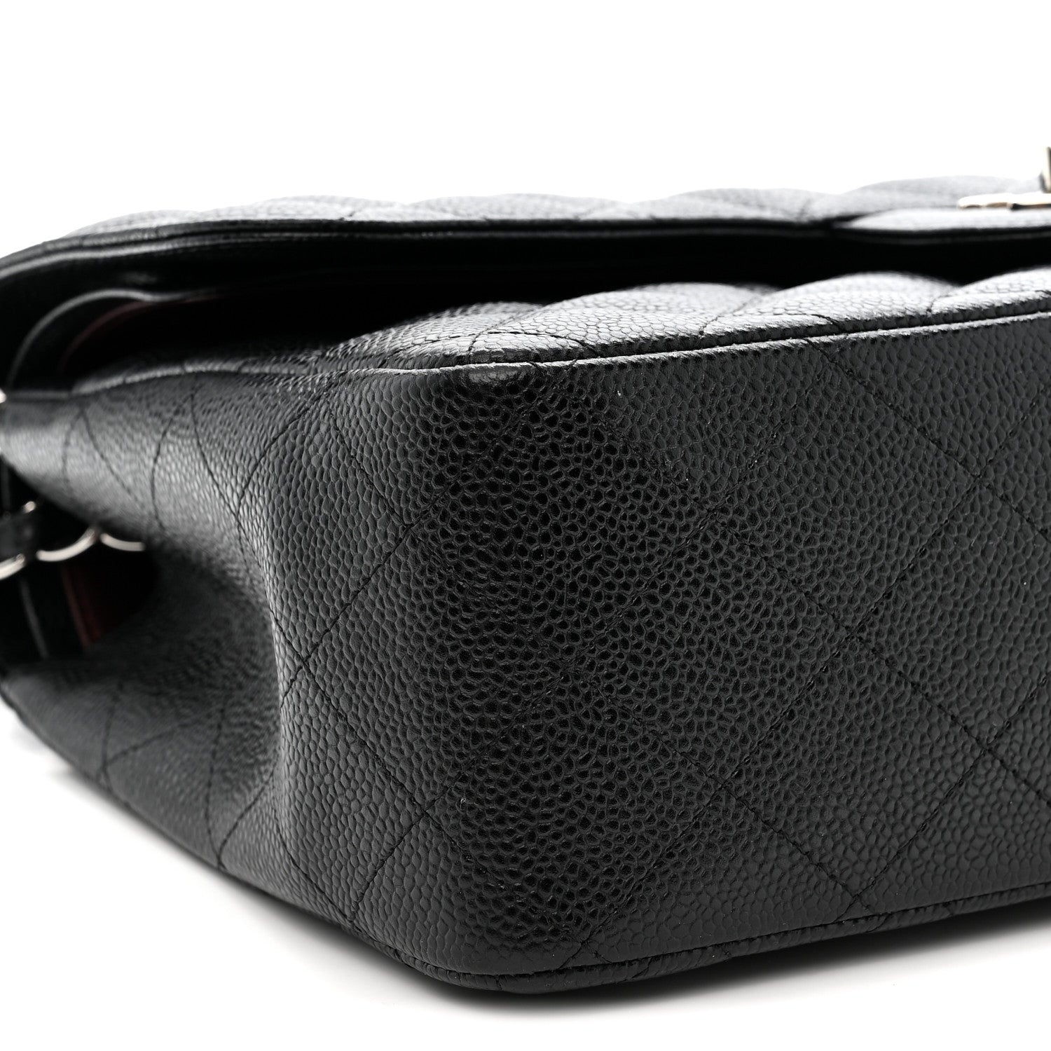Chanel Caviar Quilted Jumbo Double Flap Black 9 of 10