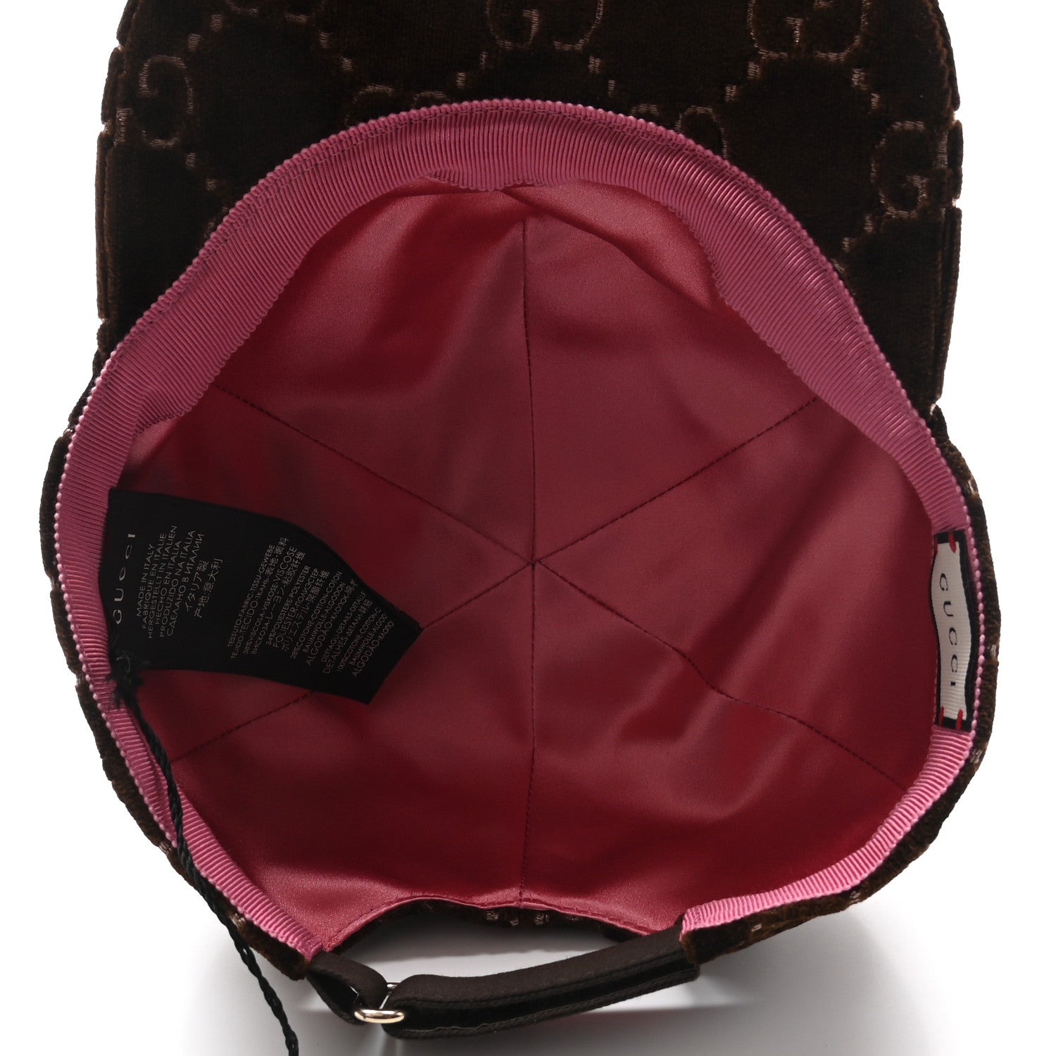 Gucci Velvet GG Monogram Baseball Hat L Brown 7 of 9