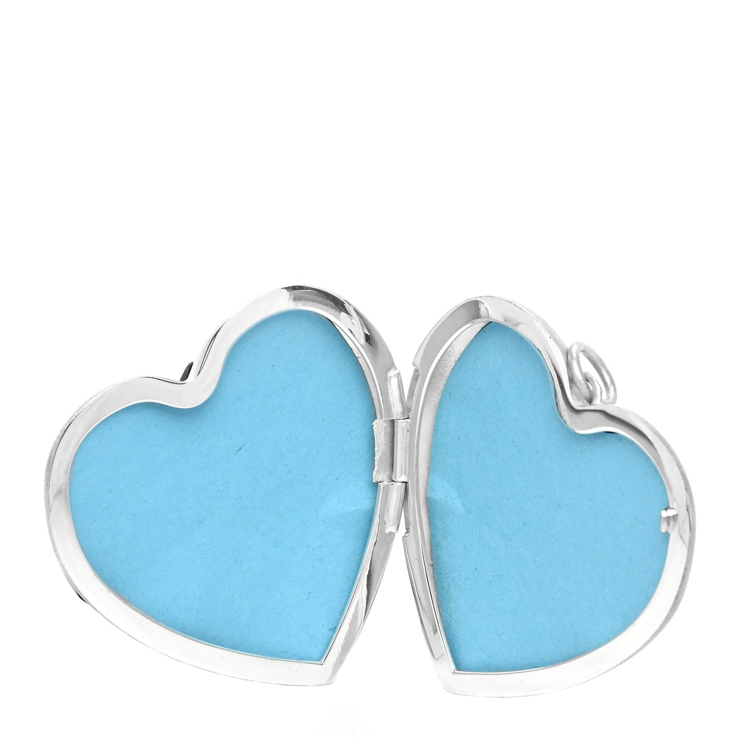 Sterling Silver Large Ziegfeld Daisy Heart Locket Pendant