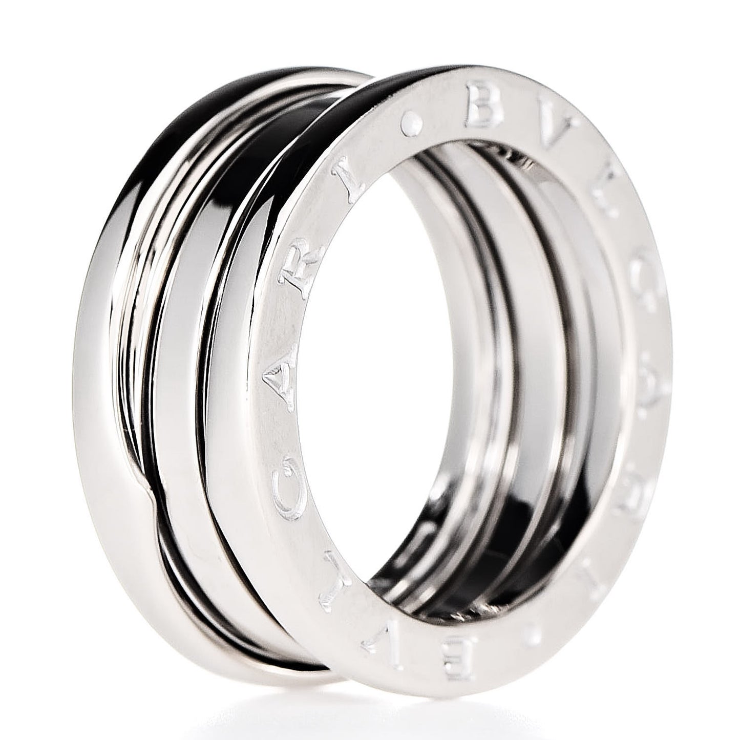 18K White Gold B.Zero1 2 Band Ring 53 6.25