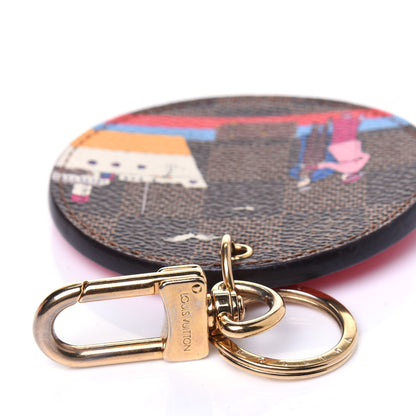 Louis Vuitton Damier Ebene 2016 Christmas Animation Bag Charm Key Ring 4 of 6