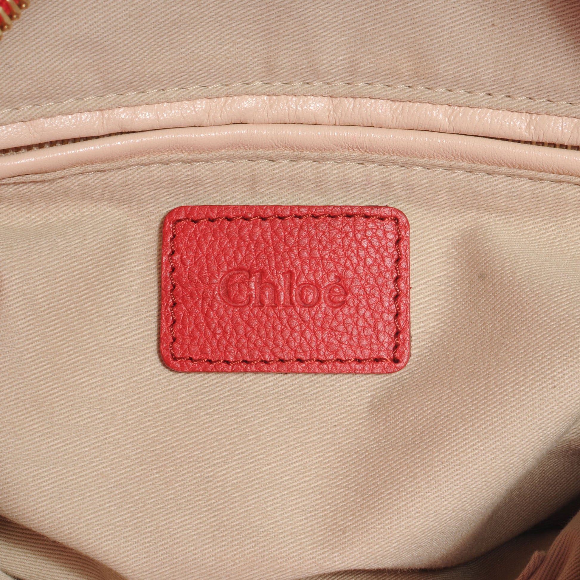 Chloe Calfskin Medium Paraty Peony Red 6 of 8
