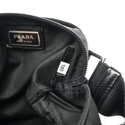 Prada Nylon Vela Flat Messenger Bag Black 7 of 10