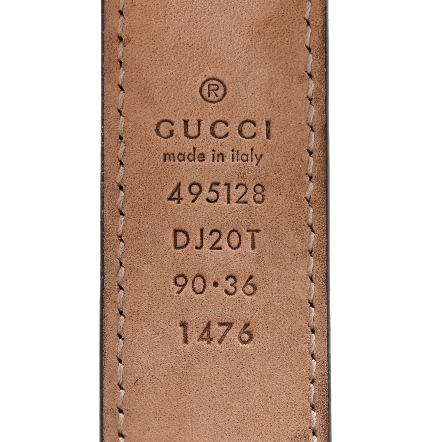 Gucci Calfskin Framed Double G Belt 90 36 Black 5 of 6