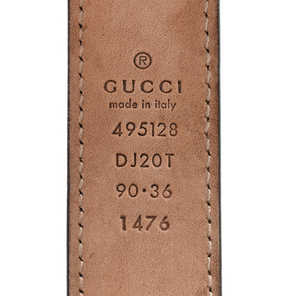Gucci Calfskin Framed Double G Belt 90 36 Black 5 of 6