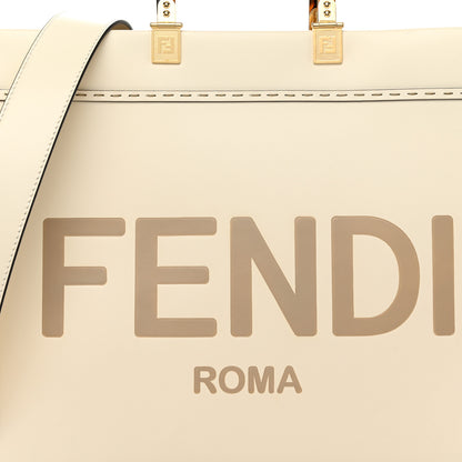 Fendi Vitello King Plexiglass Medium Fendi Sunshine Shopper Tote White Ice 8 of 10