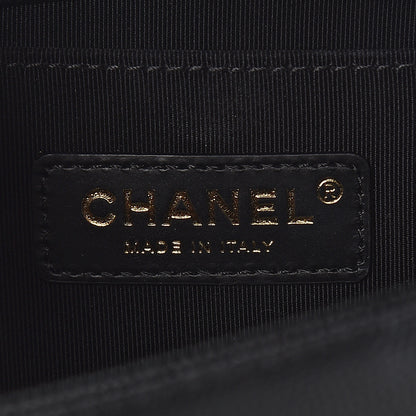Chanel Caviar Chevron Quilted Medium Boy Flap Black 6 of 12