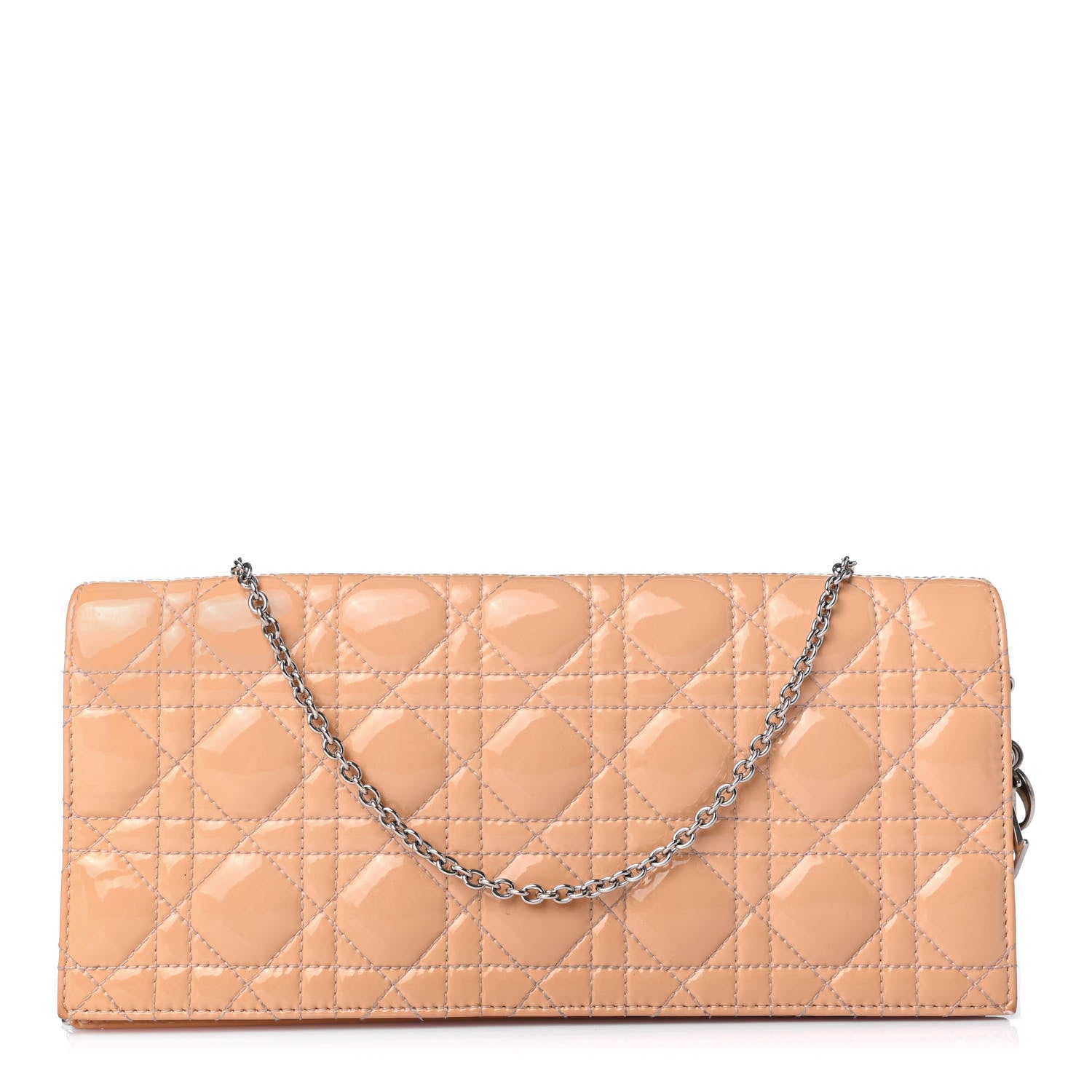 Christian Dior Patent Cannage Lady Dior Convertible Clutch Pink 1 of 4
