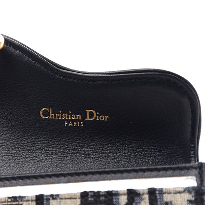 Christian Dior Oblique Saddle Card Holder Blue 5 of 6