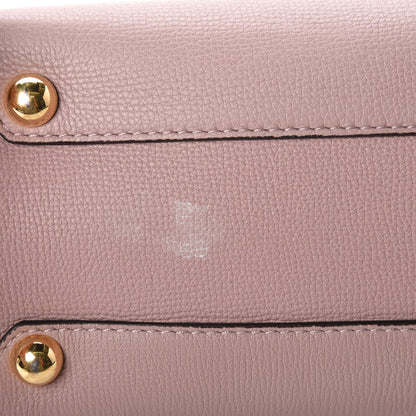Burberry Grainy Calfskin House Check Small Banner Tote Pale Orchid 10 of 10