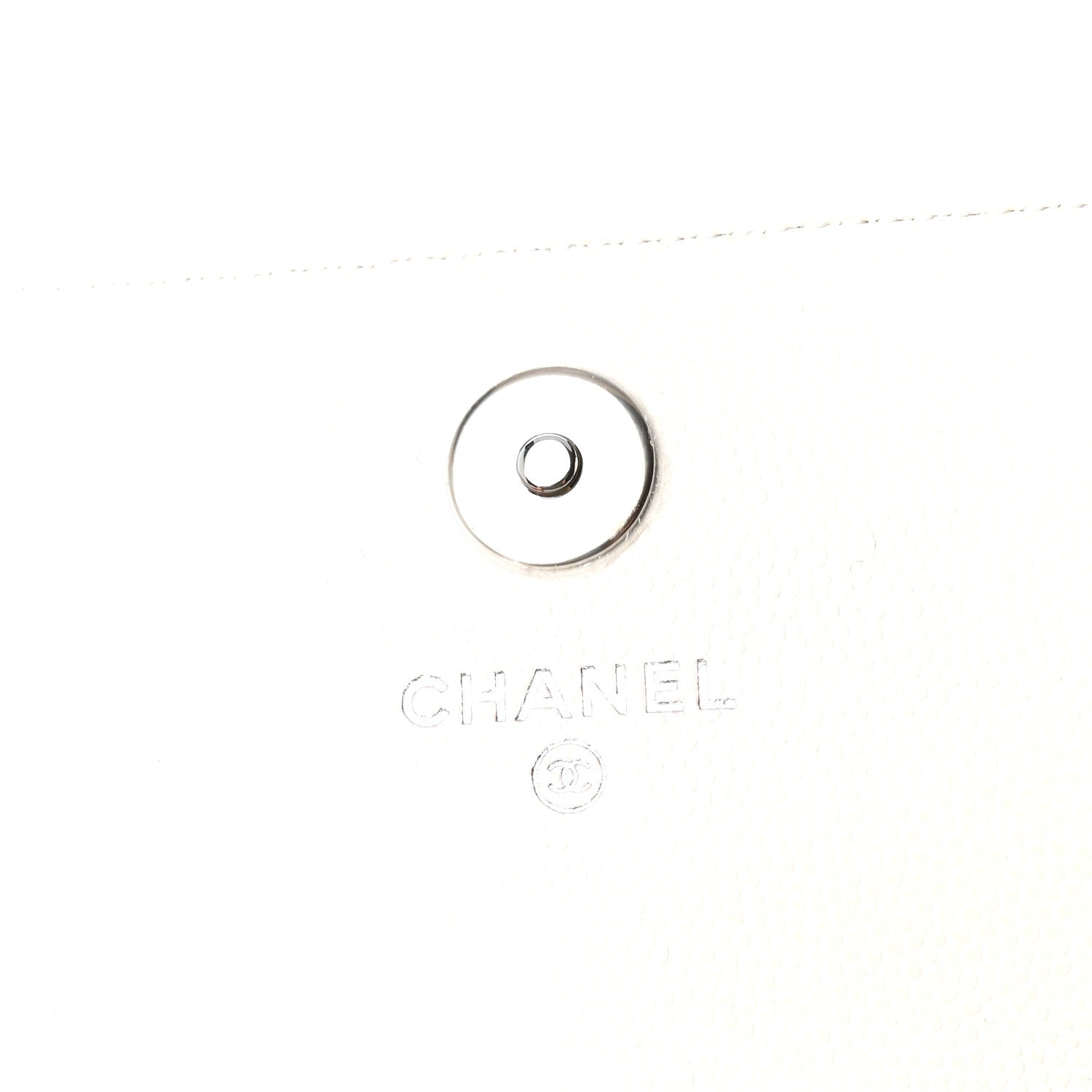 Chanel Caviar Quilted My Everything Belt Flap Card Holder White 5 of 10