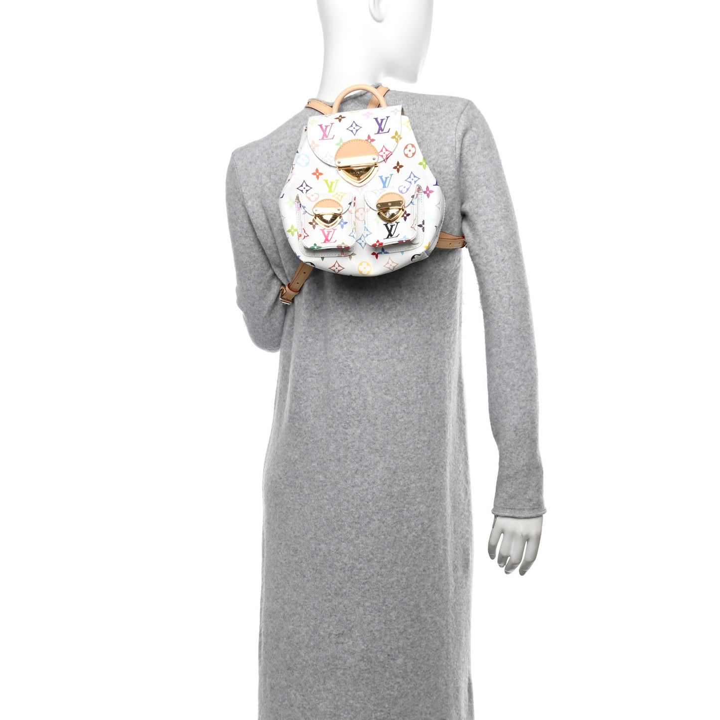 LV X TM Monogram Multicolor Venice Backpack White