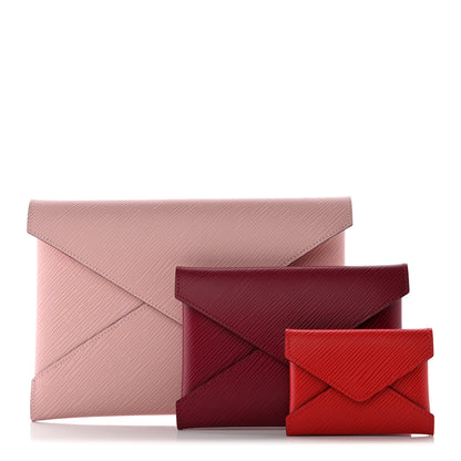 Louis Vuitton Epi Kirigami Pochette Set Rose Ballerine Fuchsia Coquelicot 1 of 15