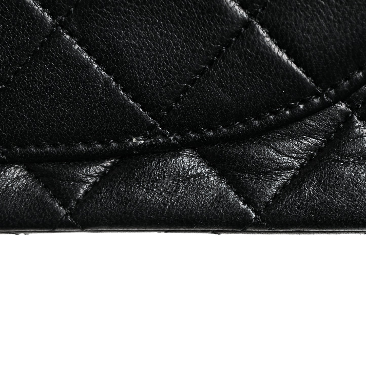 Lambskin Quilted Small Double Flap Black