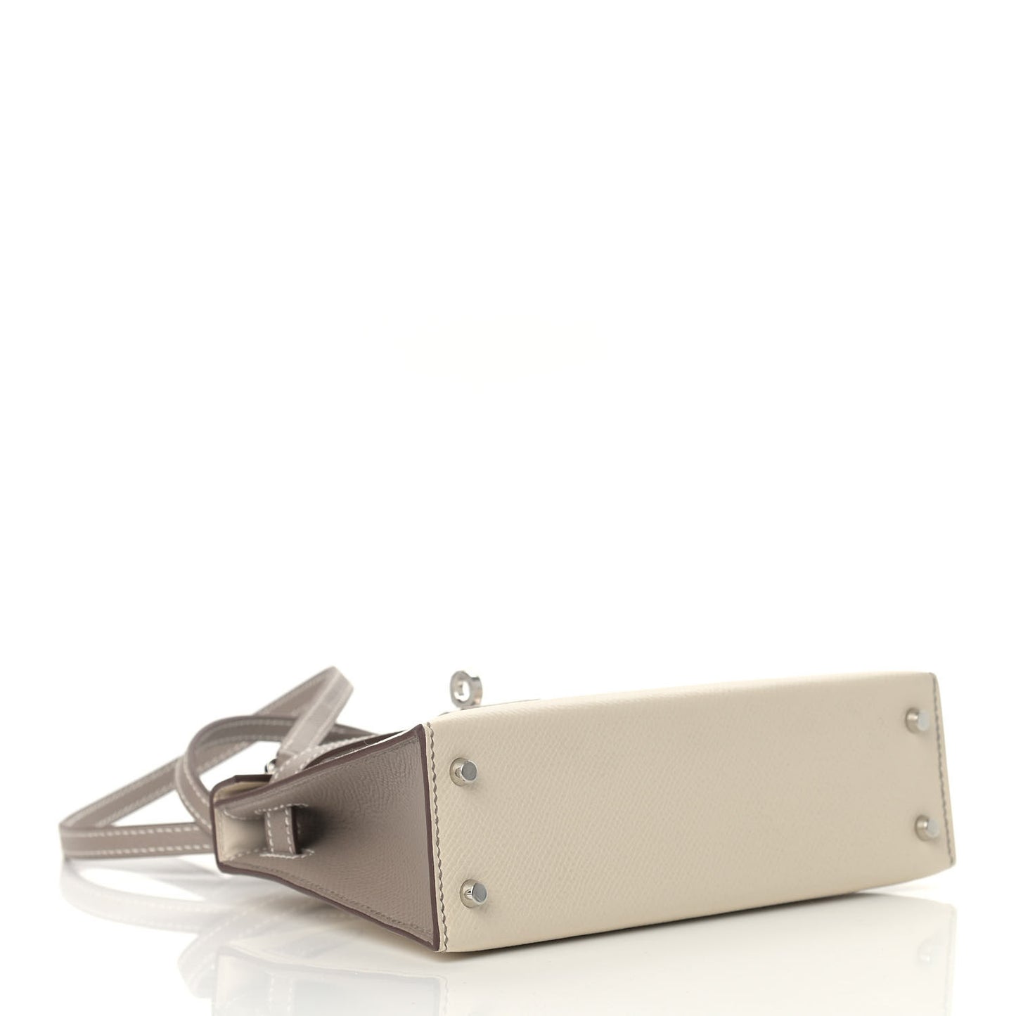 Epsom Horseshoe Mini Kelly Sellier 20 Craie Etoupe