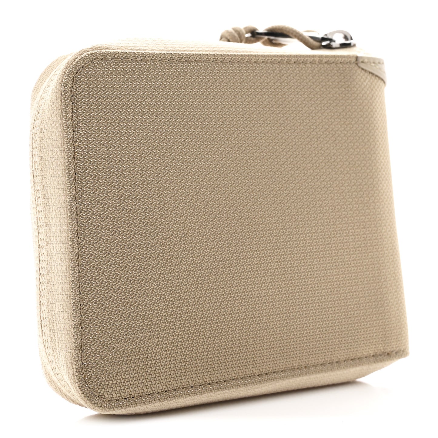 X MYSTERY RANCH Cordura Nylon Calfskin Zipped Bi-Fold Wallet Beige