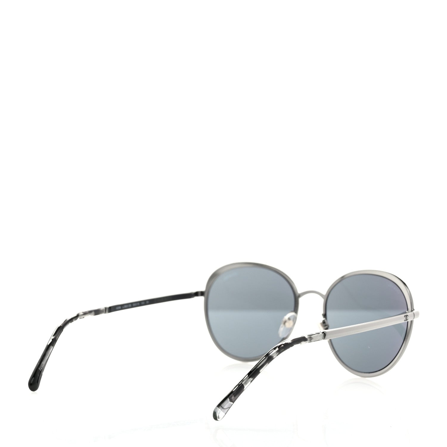 Chanel Round Spring Sunglasses 4206 Black 4 of 8
