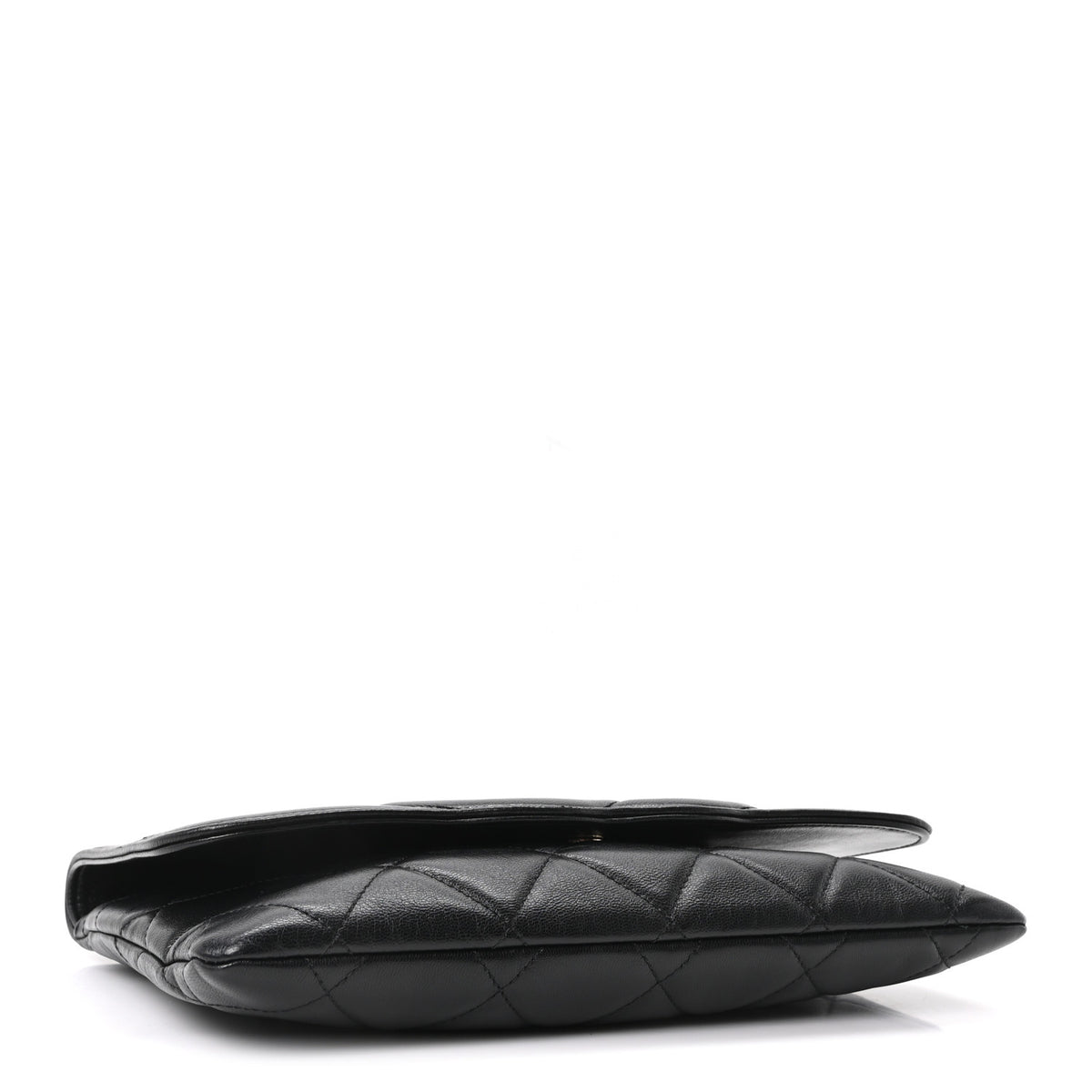 Goatskin Quilted Timeless CC Clutch Black