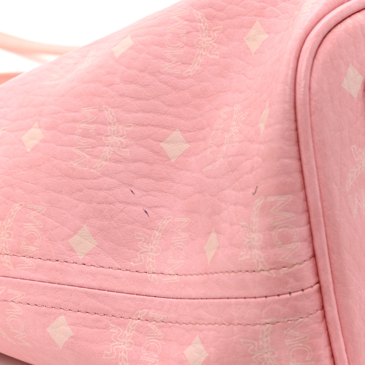 MCM Visetos Medium Liz Reversible Shopper Tote Pink 27 of 29