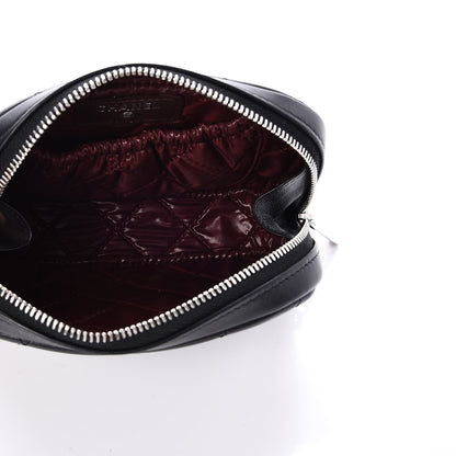 Chanel Lambskin Quilted Small Curvy Pouch Cosmetic Case Black 5 of 8