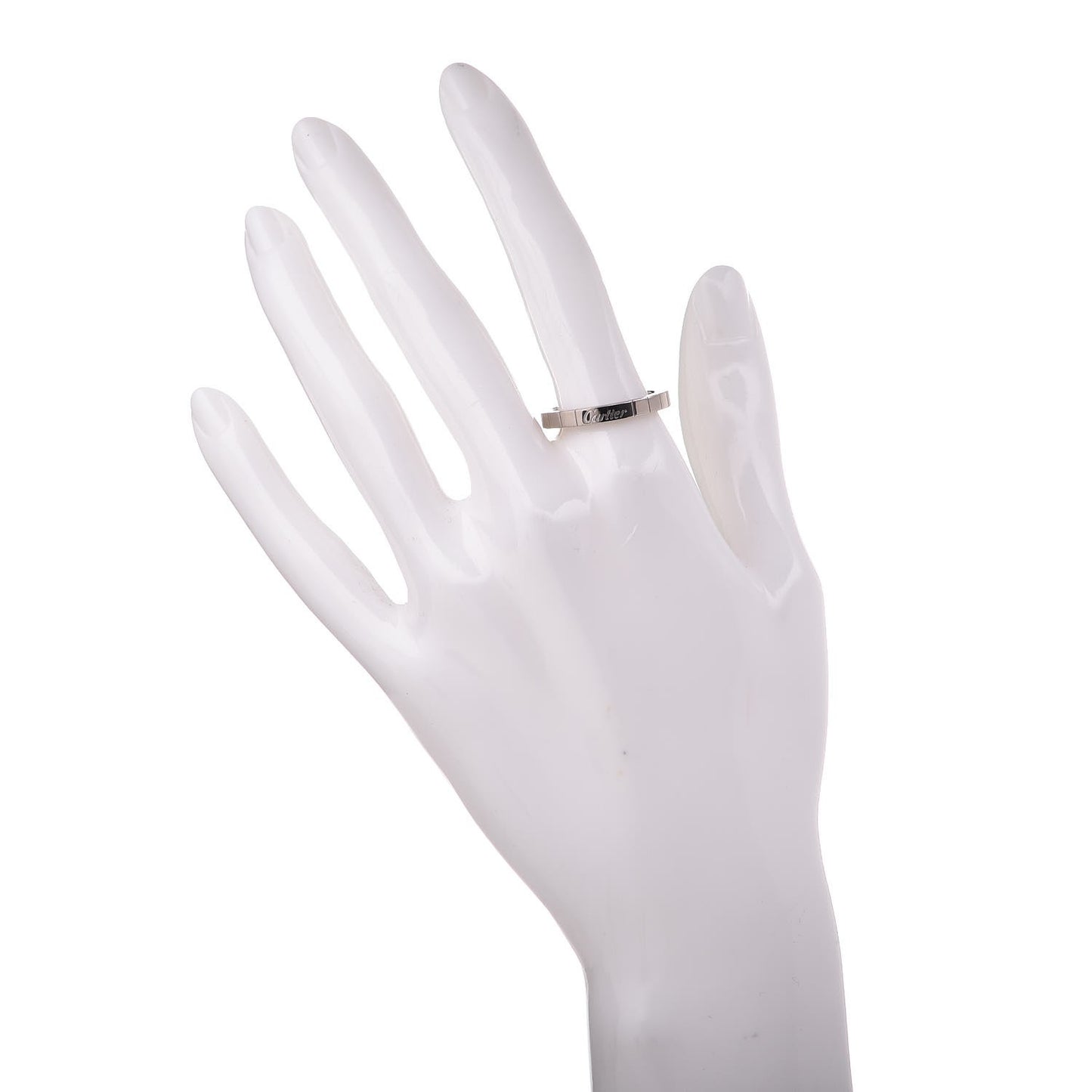 18K White Gold Lanieres Ring 59 8.75