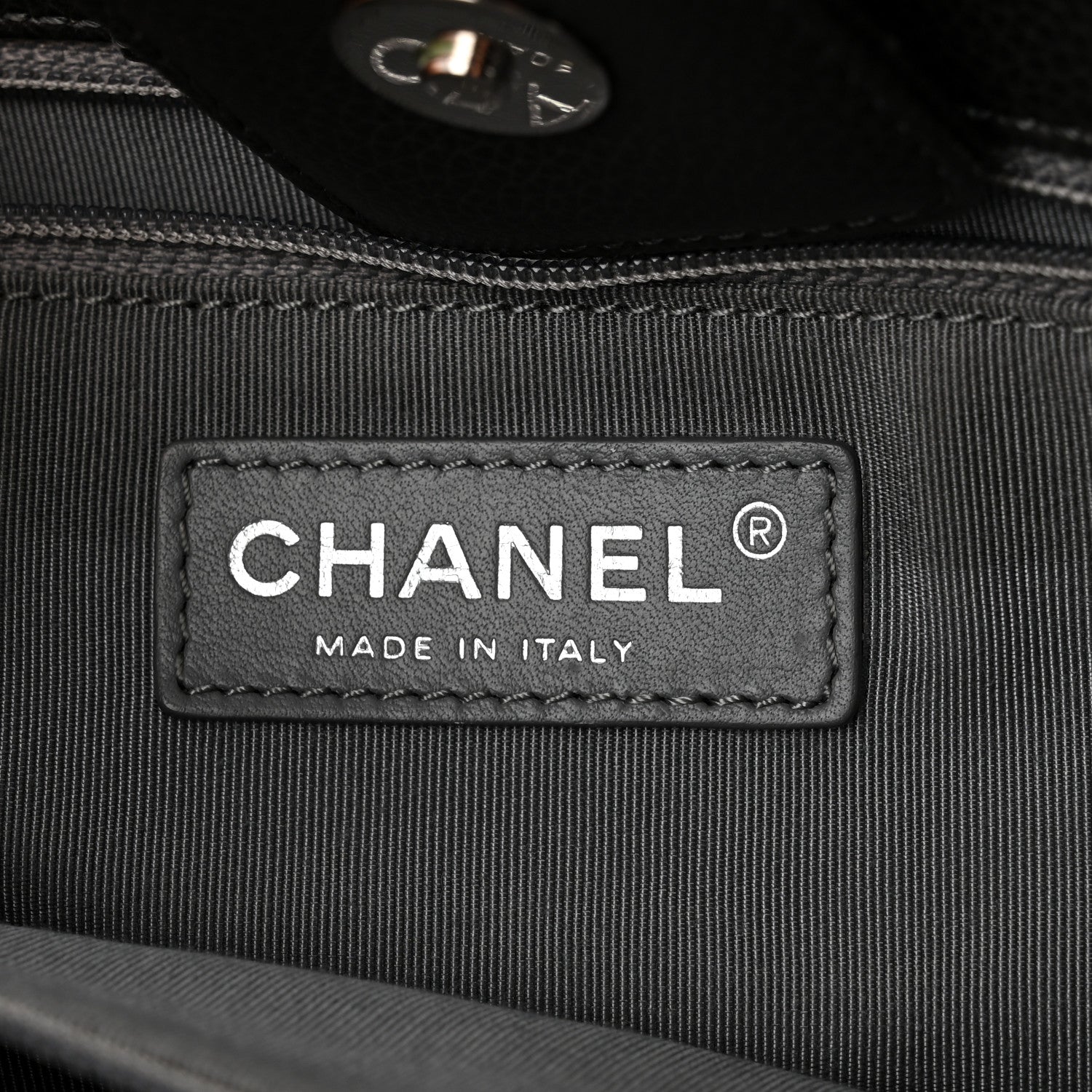 Chanel Calfskin Cerf Executive Shopper Tote Grey 7 of 15