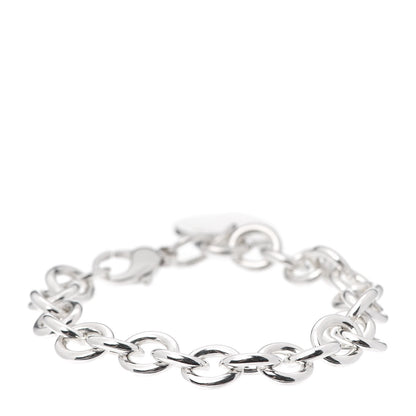 Tiffany Sterling Silver Heart Tag Charm Bracelet 3 of 4