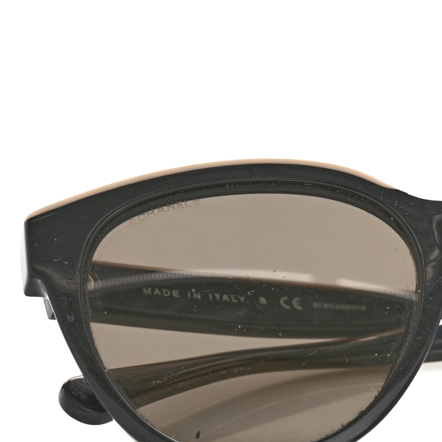 Chanel Acetate CC Butterfly Sunglasses 5414-A Black Beige 9 of 10