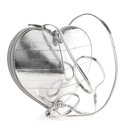 Alaia Laminated Eel Le Coeur Bag Argent 3 of 9