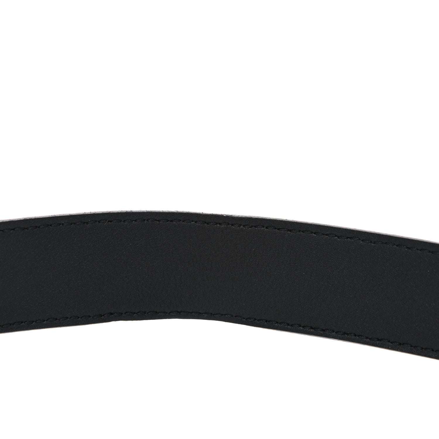 Gucci GG Supreme Monogram Matte Plutone Calfskin Double G 30mm Belt 95 38 Beige Ebony Black 3 of 6