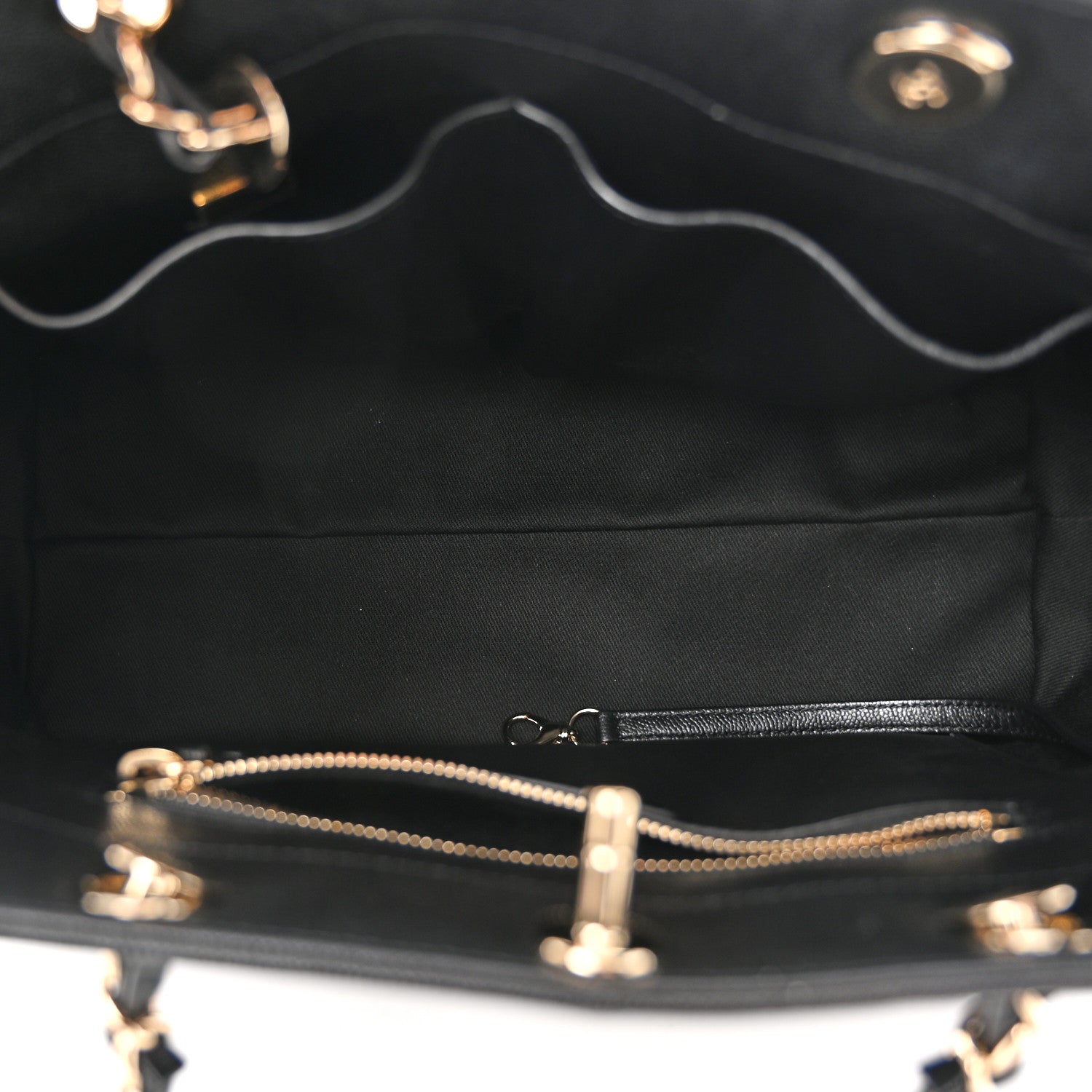 Chanel Caviar Quilted Small Shopping Tote Black 5 of 11