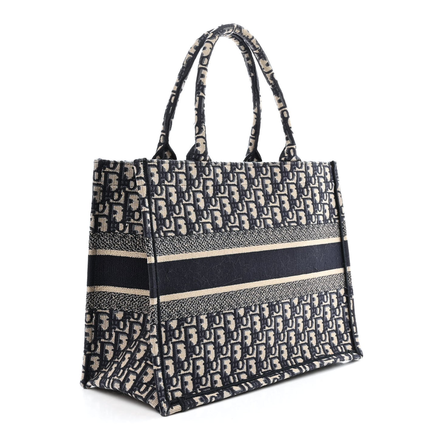 Oblique Medium Book Tote Blue Multicolor