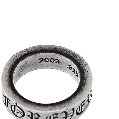 Chrome Hearts Sterling Silver Cross CH Forever Spacer Ring 48 4.5 4 of 5