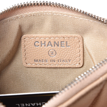 Chanel Caviar Quilted Small Cosmetic Case Beige 6 of 8