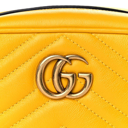 Gucci Calfskin Matelasse Mini GG Marmont Chain Shoulder Bag Stone Topaz 9 of 17