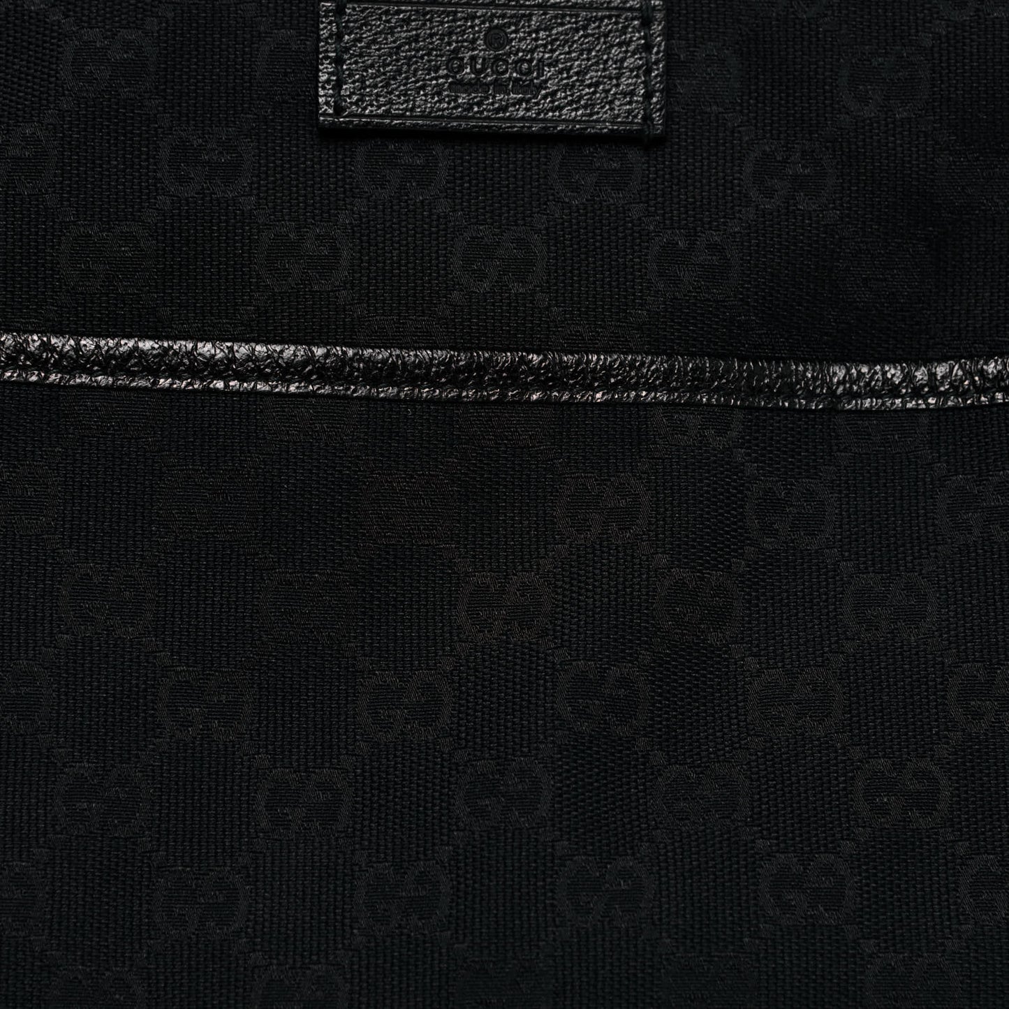 Monogram Web Medium Flat Messenger Bag Black