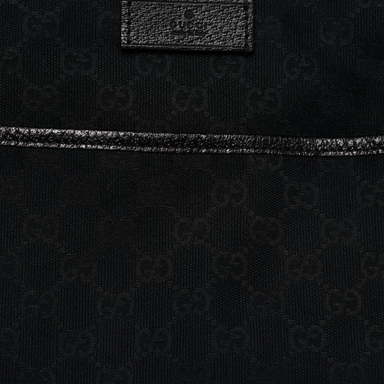 Gucci Monogram Web Medium Flat Messenger Bag Black 8 of 12
