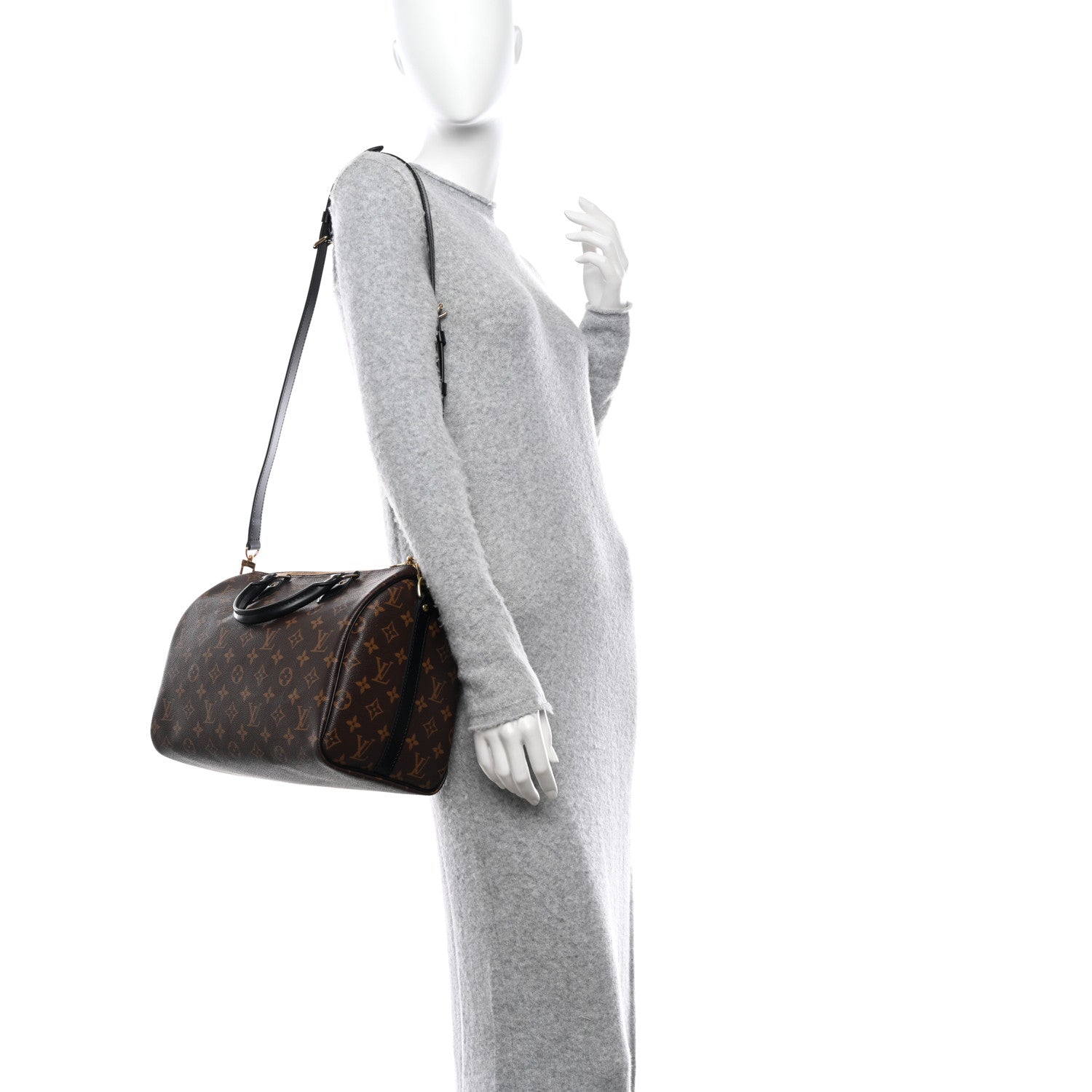 Louis Vuitton Monogram My World Tour Speedy Bandouliere 30 Black 2 of 11