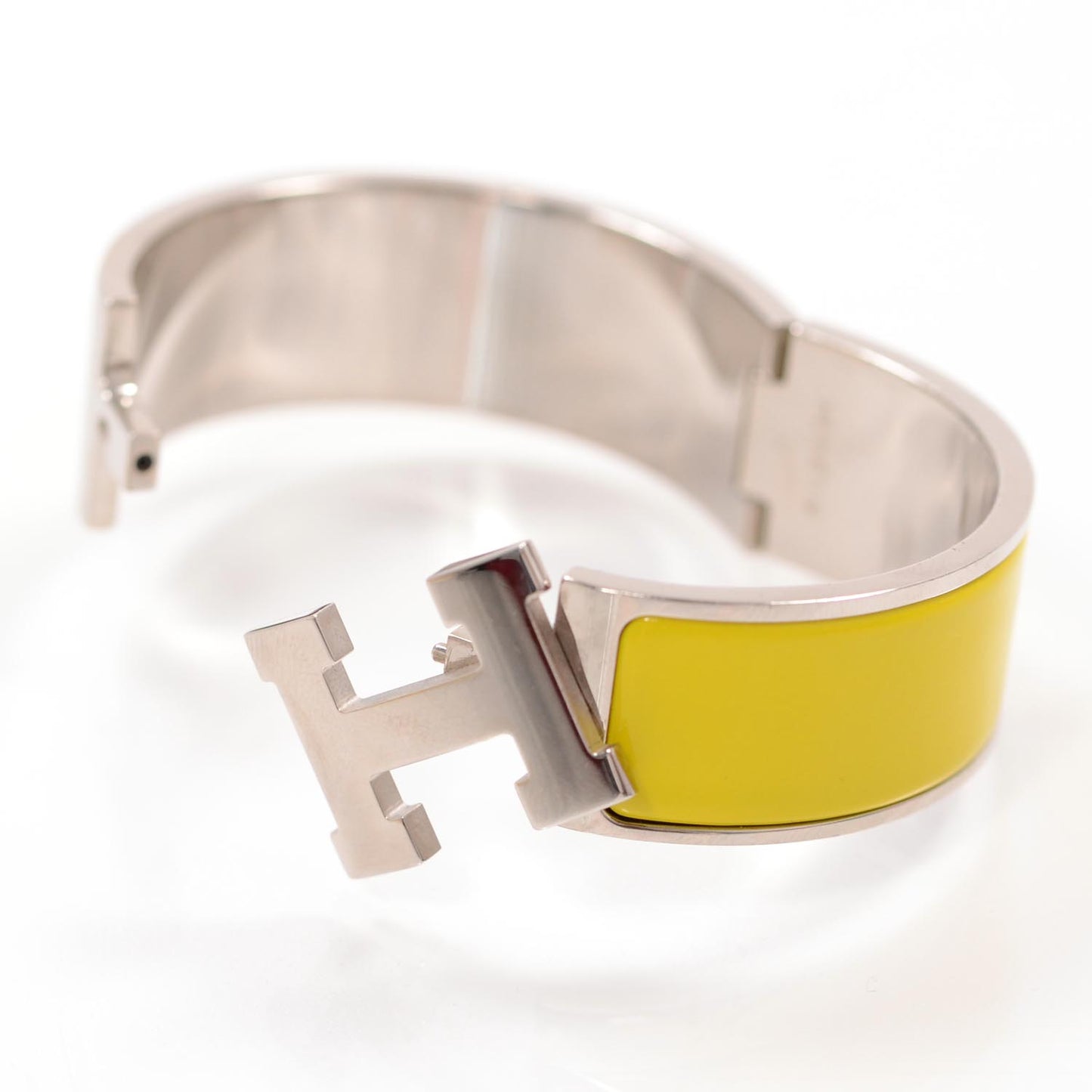 Enamel Wide Clic Clac H Bracelet Yellow