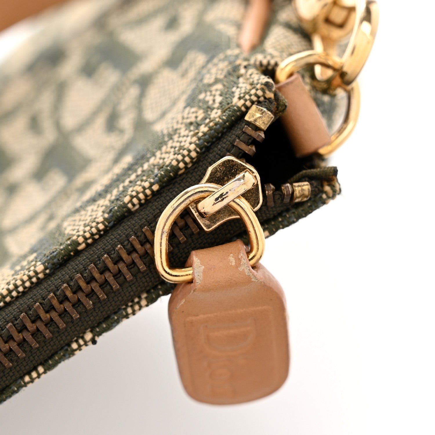 Christian Dior Monogram Mini Saddle Pochette Green 12 of 15