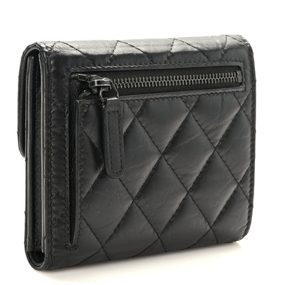Chanel Aged Calfskin Quilted Reissue Compact Wallet So Black 3 of 8