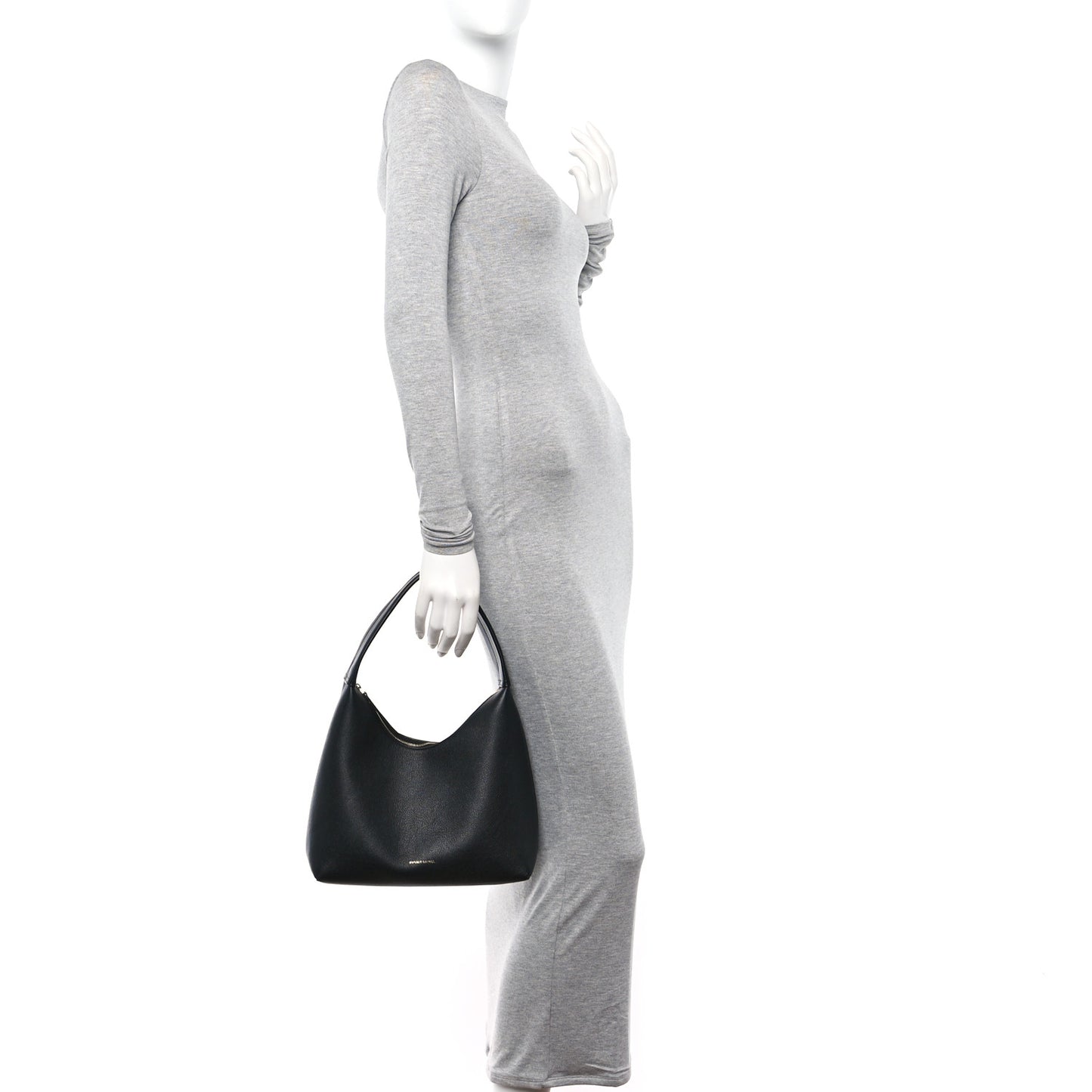 Calfskin Small Soft Candy Shoulder Bag Black