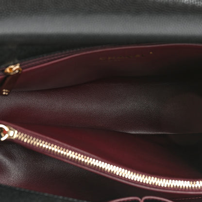 Chanel Caviar Quilted Small Coco Handle Flap Black 7 of 12