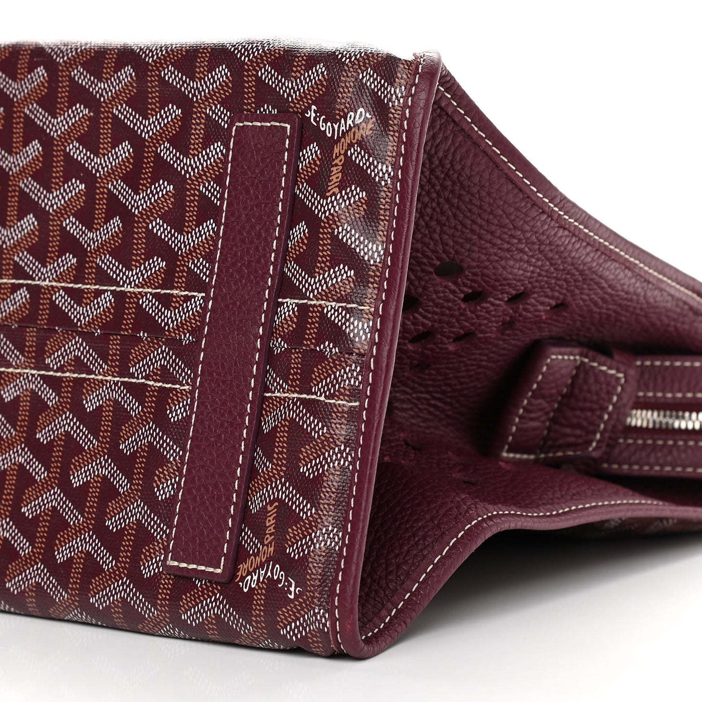 Goyardine Sac Hardy Pet Carrier PM Burgundy