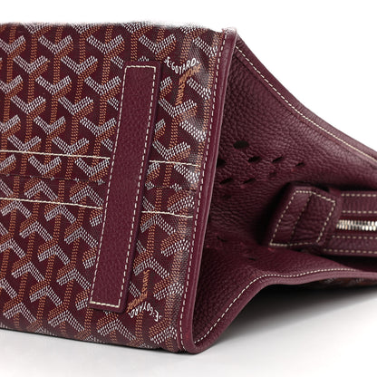 Goyard Goyardine Sac Hardy Pet Carrier PM Burgundy 7 of 10