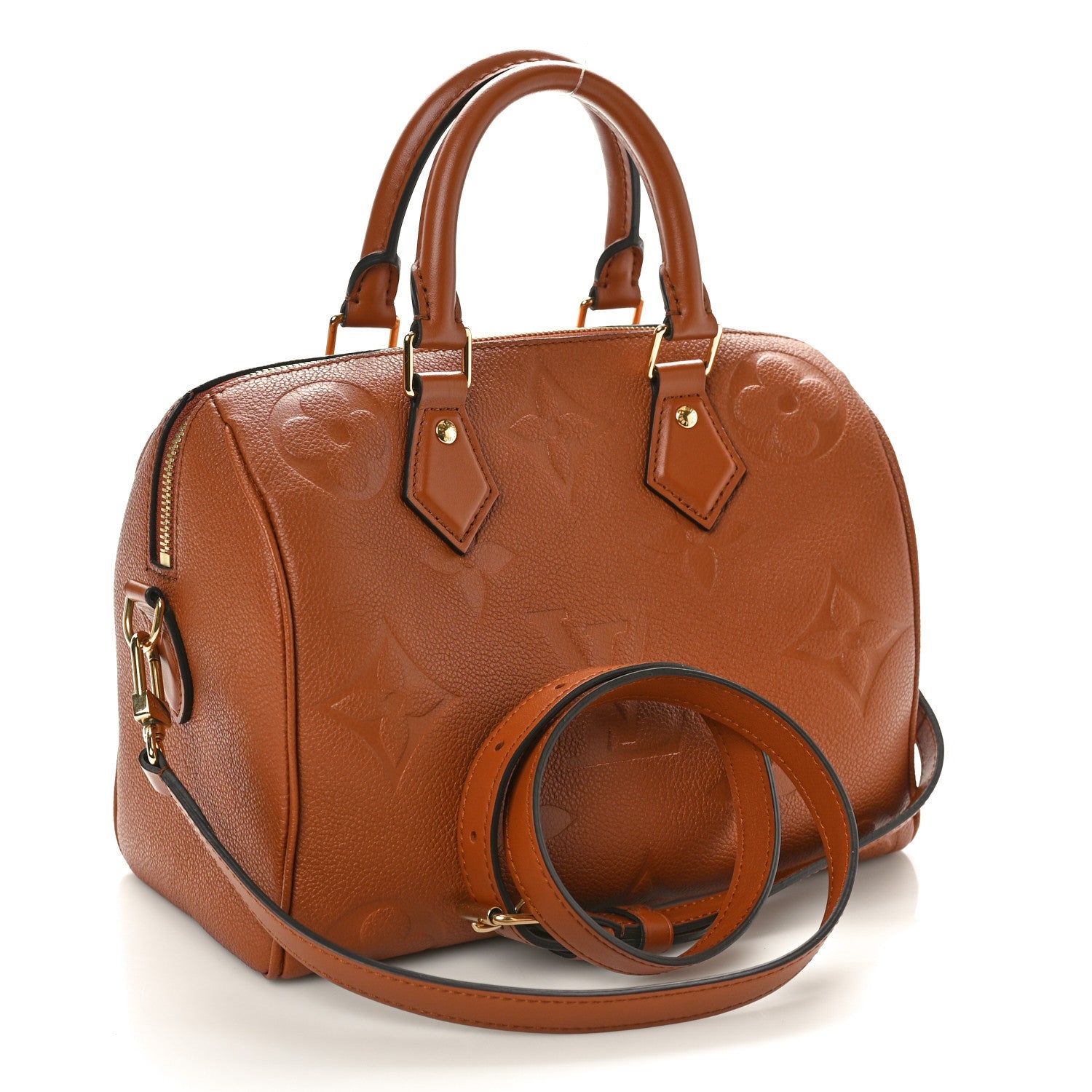 Louis Vuitton Empreinte Monogram Giant Speedy Bandouliere 25 Cognac 3 of 9