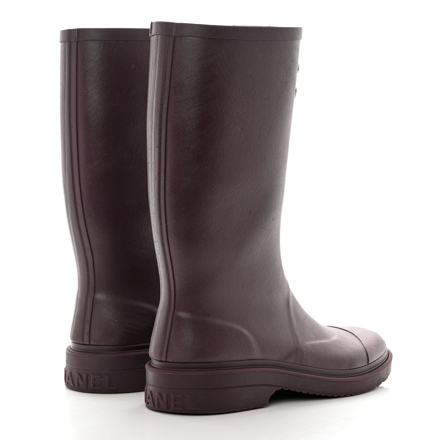 Caoutchouk CC High Boots 40 Dark Purple
