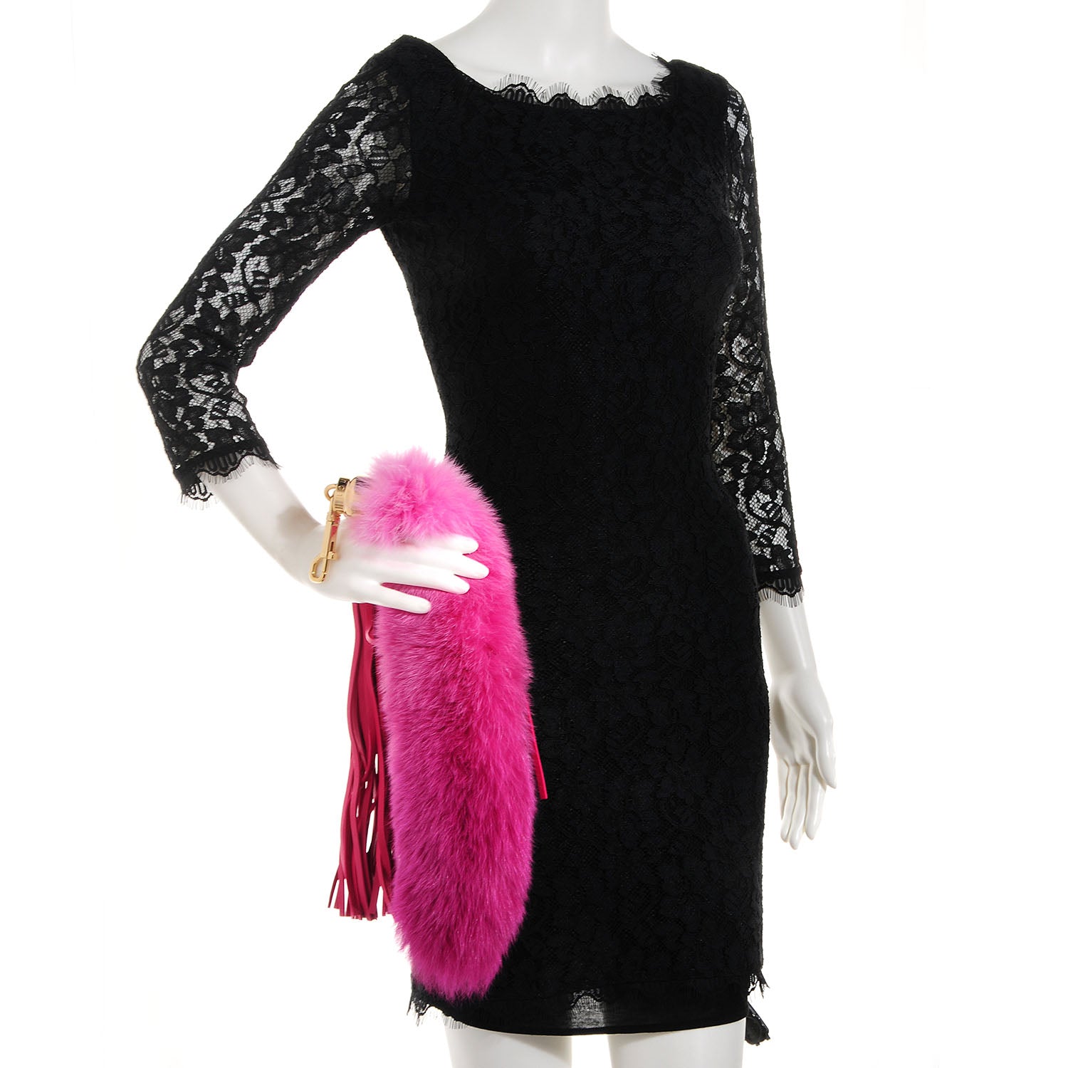 Louis Vuitton Fox Fur Foxy Bag Charm Rose 2 of 6