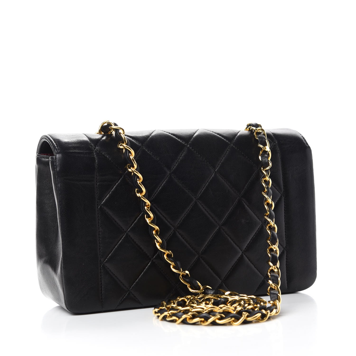 Chanel Lambskin Quilted Small Single Flap Black 3 of 14